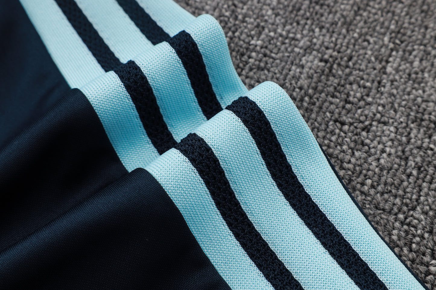 Argentina 1/4 Zip Tracksuit Set - Navy/Light Blue