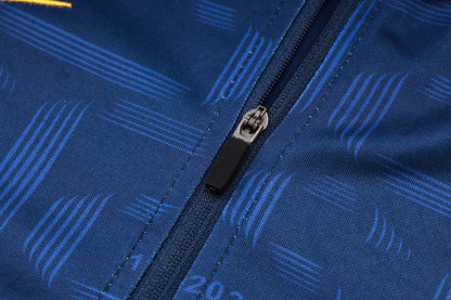 Barcelona 1/4 Zip Tracksuit Set Blue/Navy