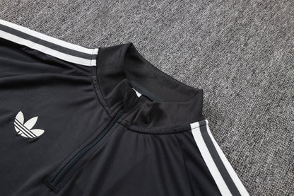 Germany 1/4 Zip Tracksuit Set - Classic Black
