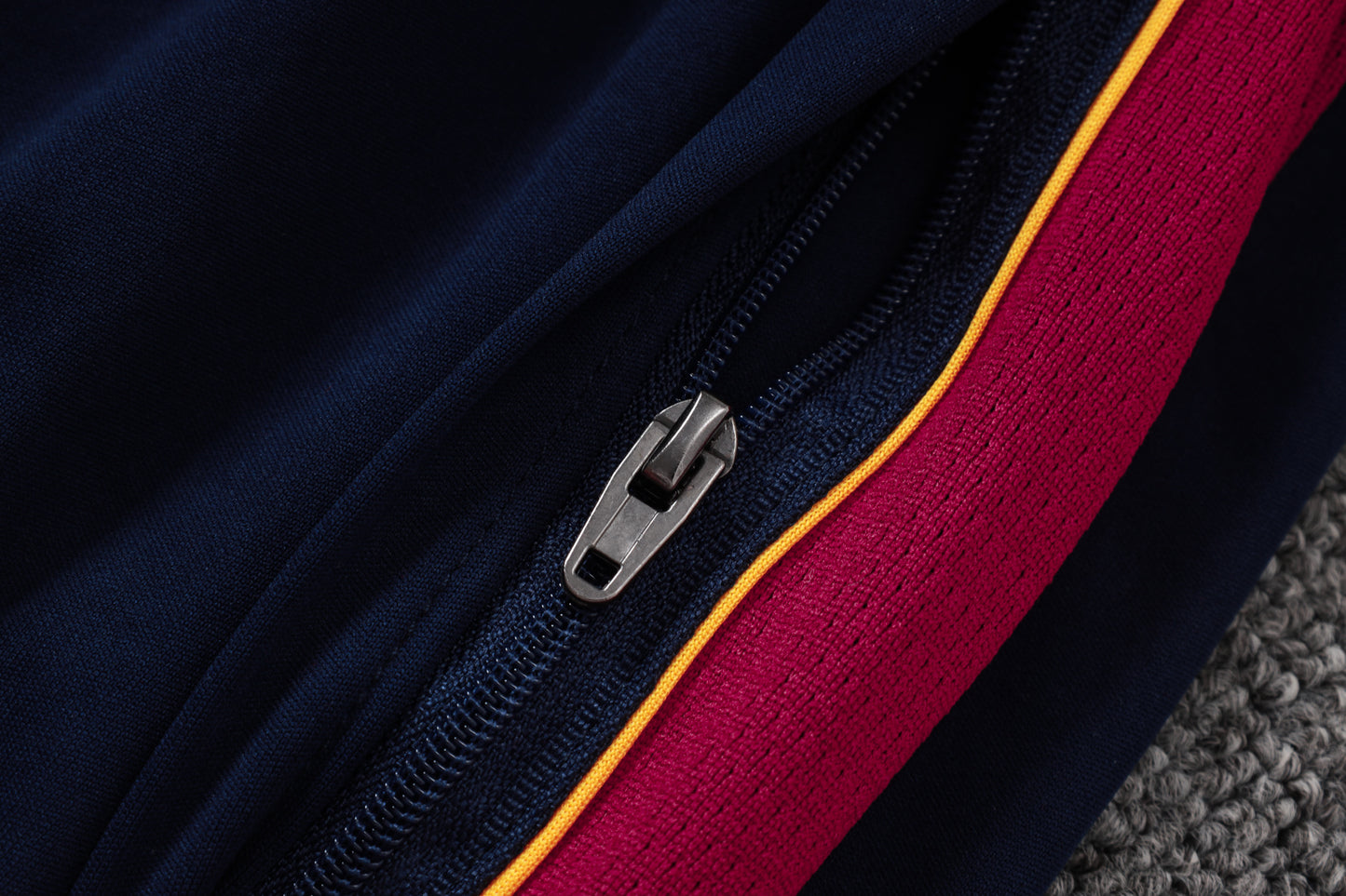 Barcelona 1/4 Zip Tracksuit Set - Maroon/Navy