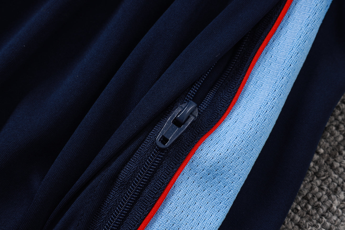 England 1/4 Zip Tracksuit Set - Light Blue/Navy