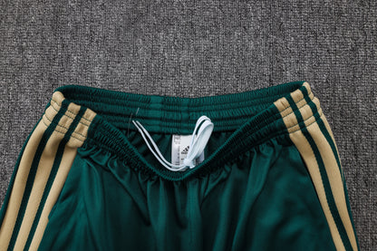 Italy 1/4 Zip Tracksuit Set - Green/White