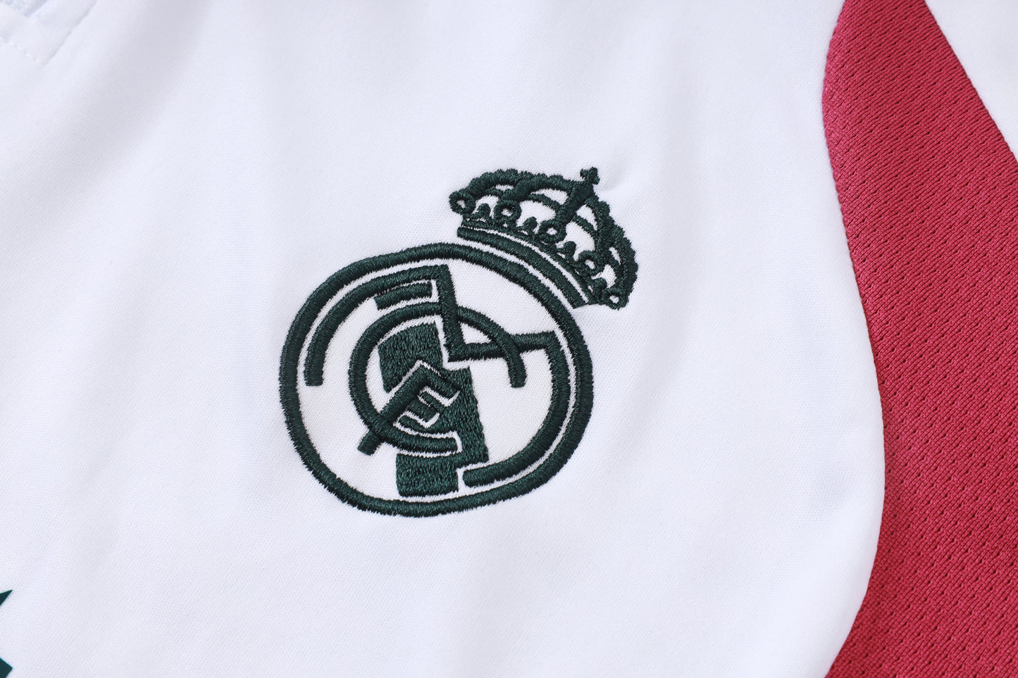 Real Madrid 1/4 Zip Tracksuit Set - Home