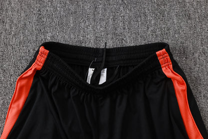 Netherlands 1/4 Zip Tracksuit Set - Black/Orange