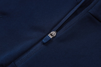 France 1/4 Zip Tracksuit Set - Navy/Blue