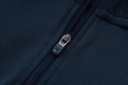 Argentina 1/4 Zip Tracksuit Set - Navy/Light Blue