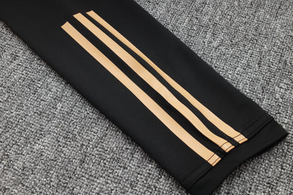 Argentina 1/4 Zip Tracksuit Set Black/Gold