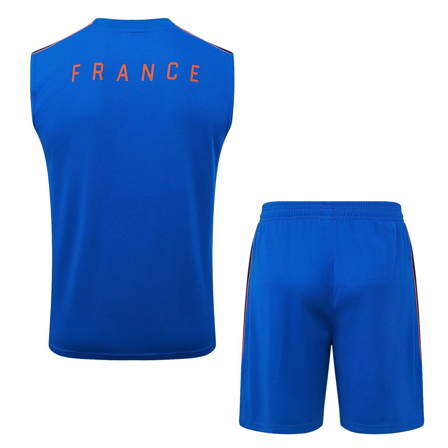 France Sleeveless Training Kit - Blue