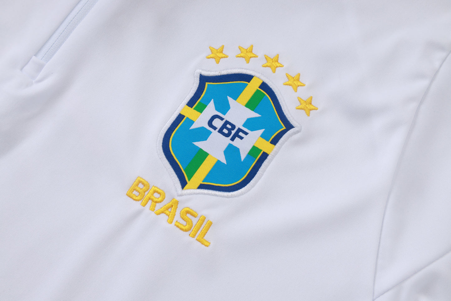 Brazil 1/4 Zip Tracksuit Set - White/Yellow/Black Jordan