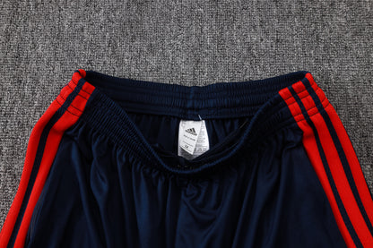 Bayern Munich 1/4 Zip Tracksuit Set - Steel Blue/Navy/Red