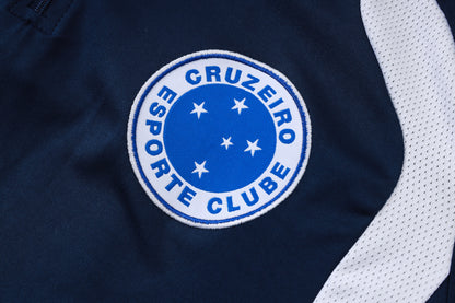 Cruzeiro 1/4 Zip Tracksuit Set - Navy/Blue