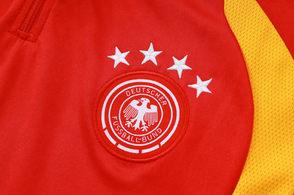 Germany 1/4 Zip Tracksuit Set - Red/Yellow/Black