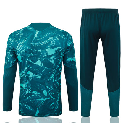 Real Madrid 1/4 Zip Tracksuit Set - Paradise