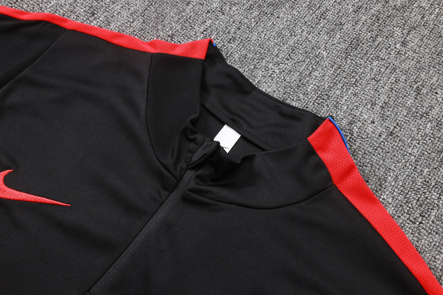 PSG 1/4 Zip Tracksuit Set - Black/Red