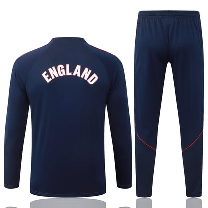 England 1/4 Zip Tracksuit Set - Navy
