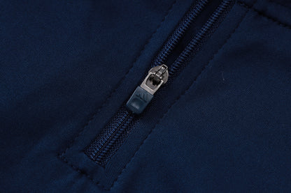 Cruzeiro 1/4 Zip Tracksuit Set - Navy/Blue