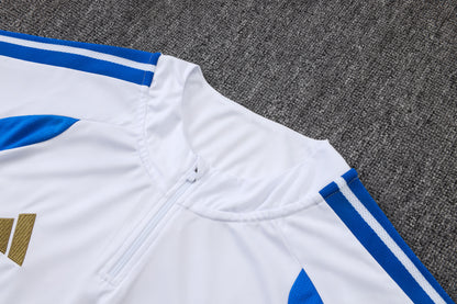 Juventus 1/4 Zip Tracksuit Set - White/Blue