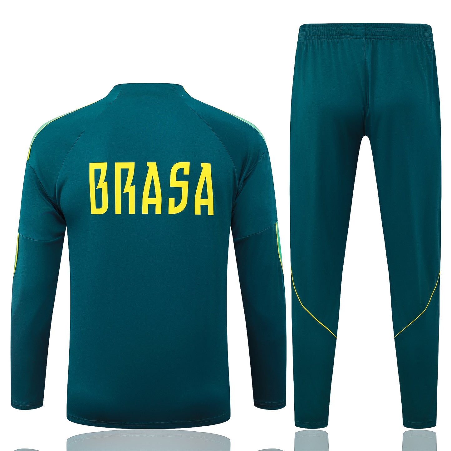 Brazil 1/4 Zip Tracksuit Set - Teal/Green