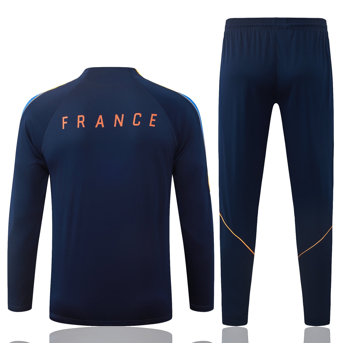 France 1/4 Zip Tracksuit Set - Navy/Blue