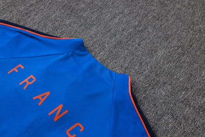 France 1/4 Zip Tracksuit Set - Blue