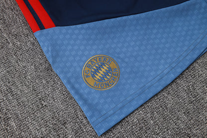 Bayern Munich Sleeveless Training Kit - Navy/Steel Blue/Red