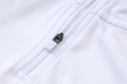 Real Madrid 1/4 Zip Tracksuit Set - Home