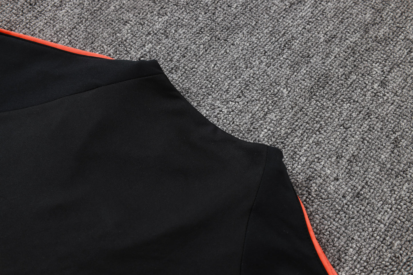 Netherlands 1/4 Zip Tracksuit Set - Black/Orange