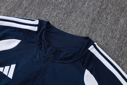 Cruzeiro 1/4 Zip Tracksuit Set - Navy/Blue