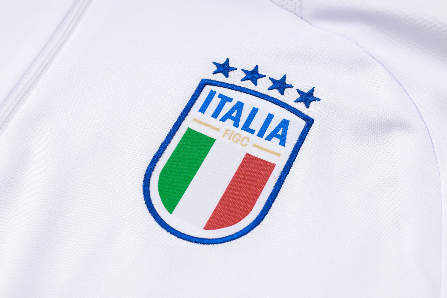 Italy 1/4 Zip Tracksuit Set White/Azure/Navy