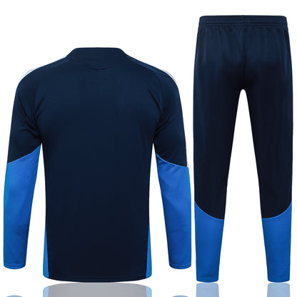 Cruzeiro 1/4 Zip Tracksuit Set - Navy/Blue