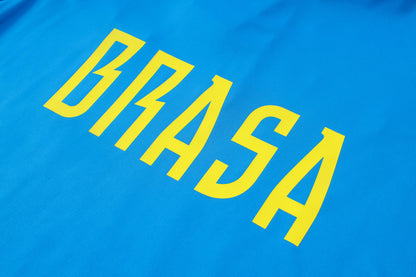 Brazil 1/4 Zip Tracksuit Set - Light Blue/Teal
