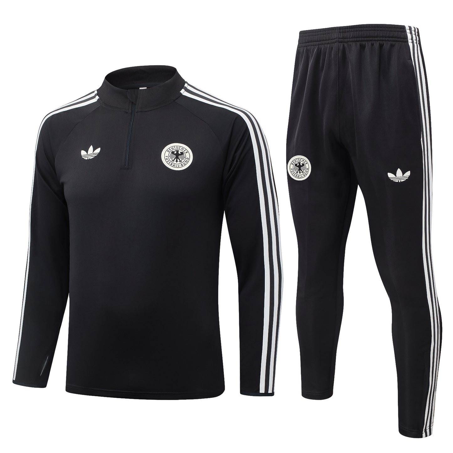 Germany 1/4 Zip Tracksuit Set - Classic Black