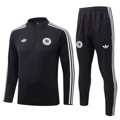 Germany 1/4 Zip Tracksuit Set - Classic Black
