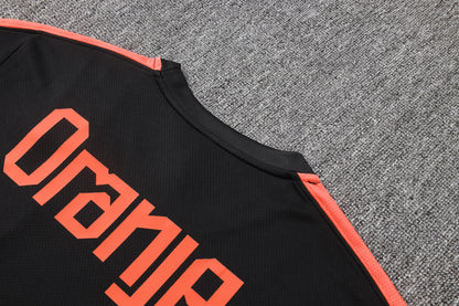 Netherlands Training Kit  - Black/Orange