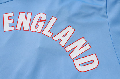 England 1/4 Zip Tracksuit Set - Light Blue/Navy