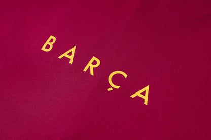 Barcelona 1/4 Zip Tracksuit Set - Maroon/Navy