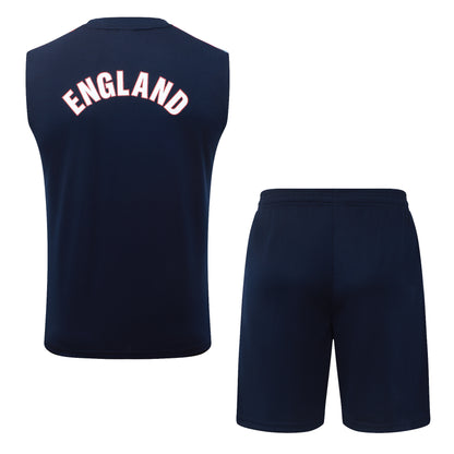 England Sleeveless Training Kit - Navy