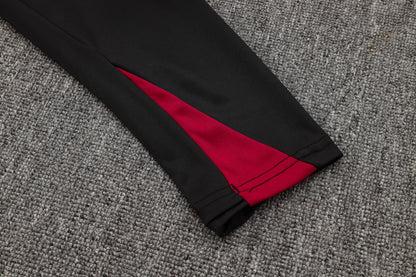 PSG 1/4 Zip Tracksuit Set Black/Red