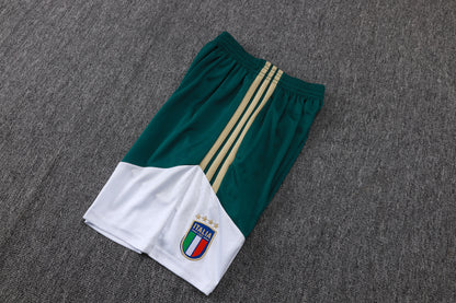 Italy Sleeveless Training Kit - Green/White