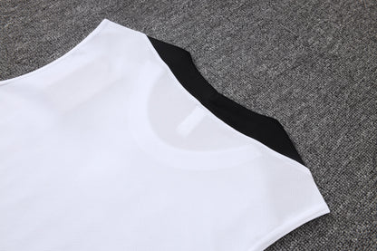 PSG Sleeveless Training Kit - White/Grey Jordan