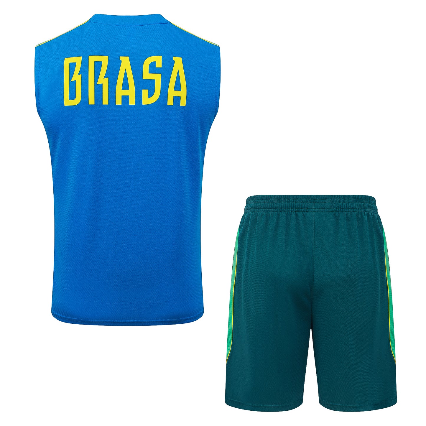 Brazil Sleeveless Training Kit - Light Blue/Teal