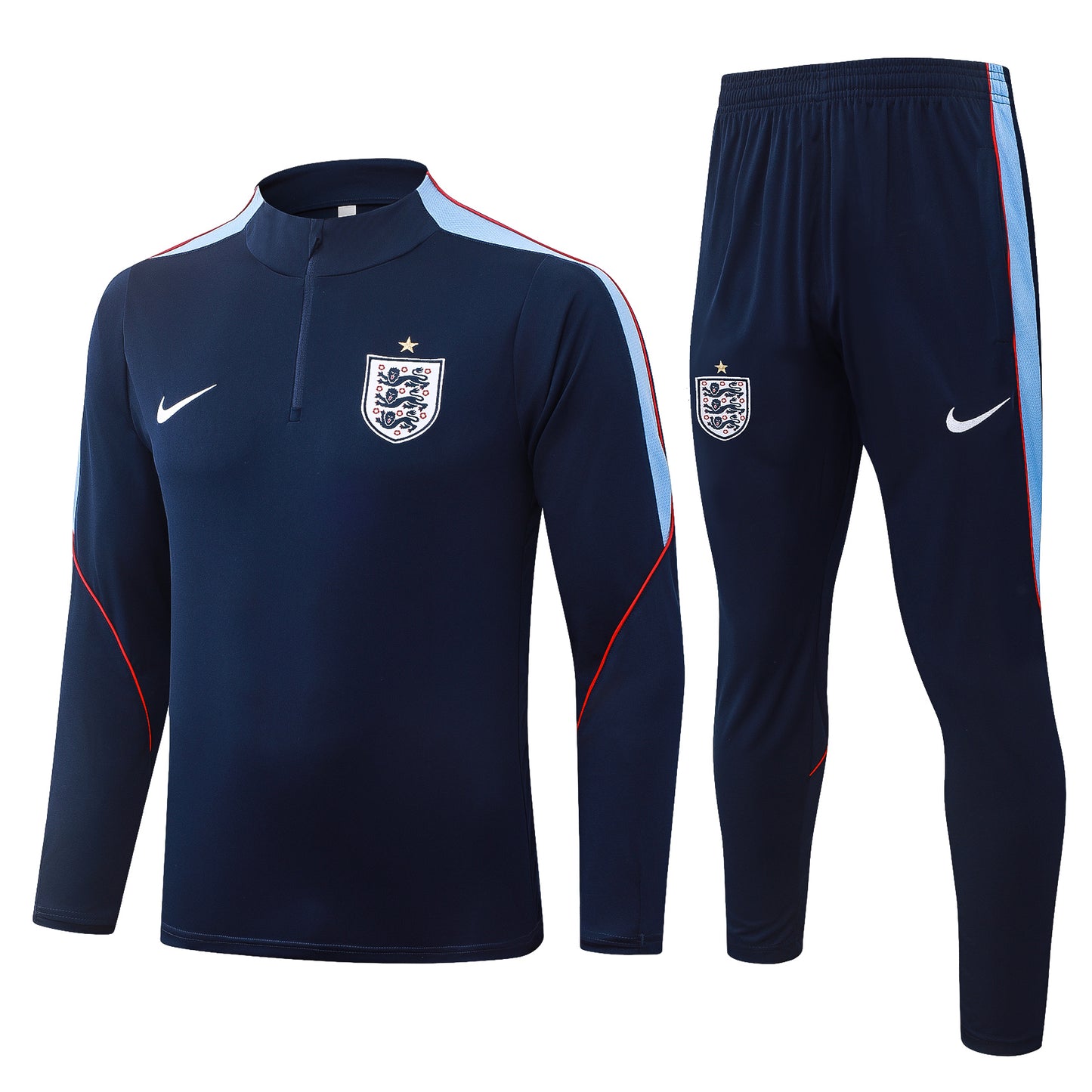 England 1/4 Zip Tracksuit Set - Navy