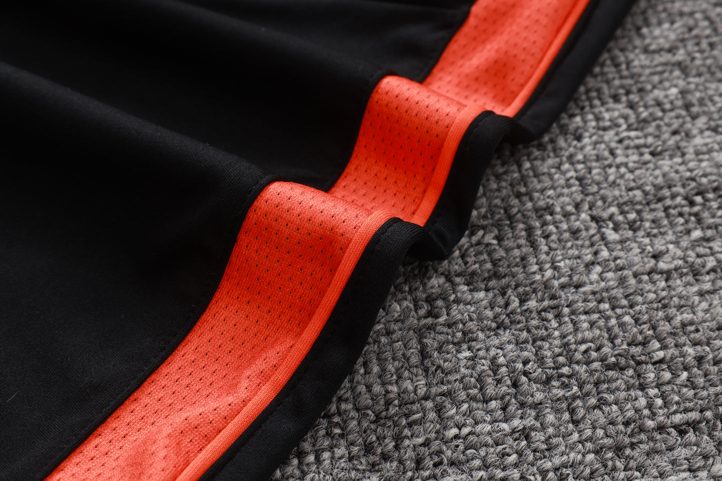 Netherlands 1/4 Zip Tracksuit Set - Black/Orange