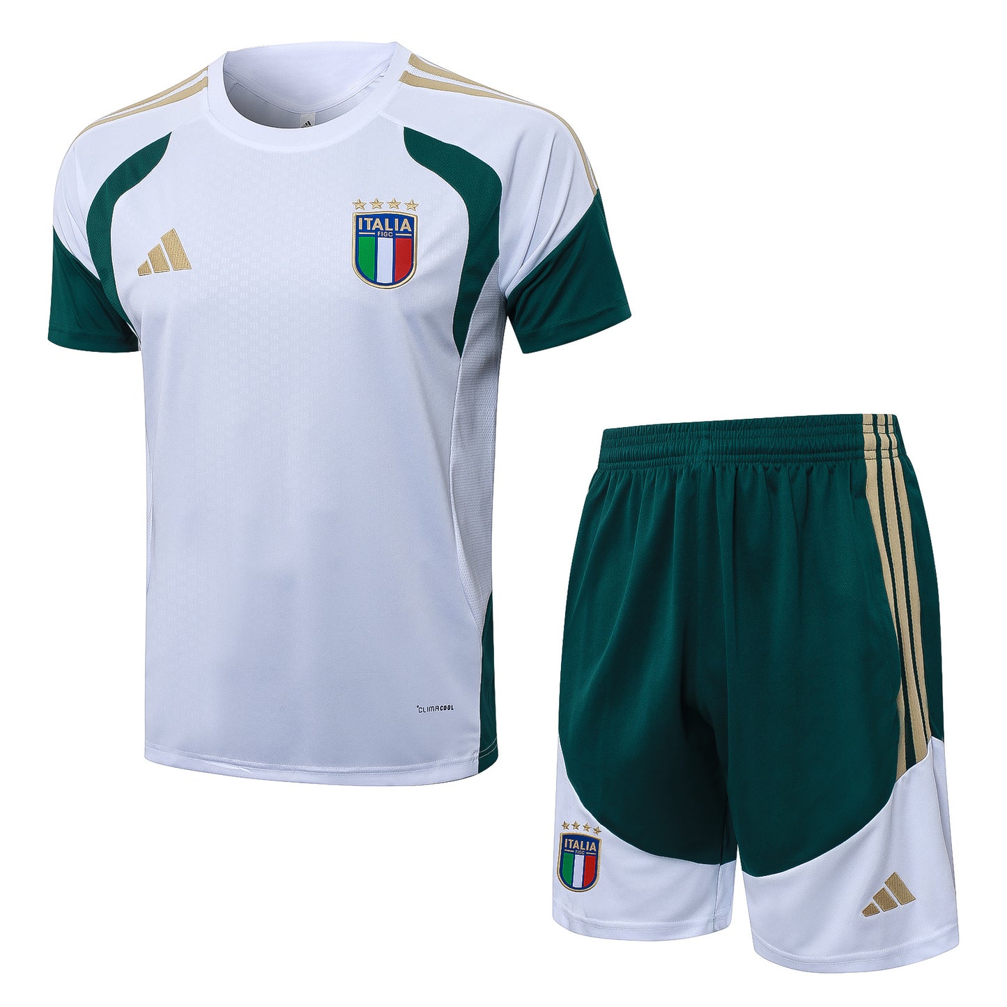 Italy Training Kit  - White/Green