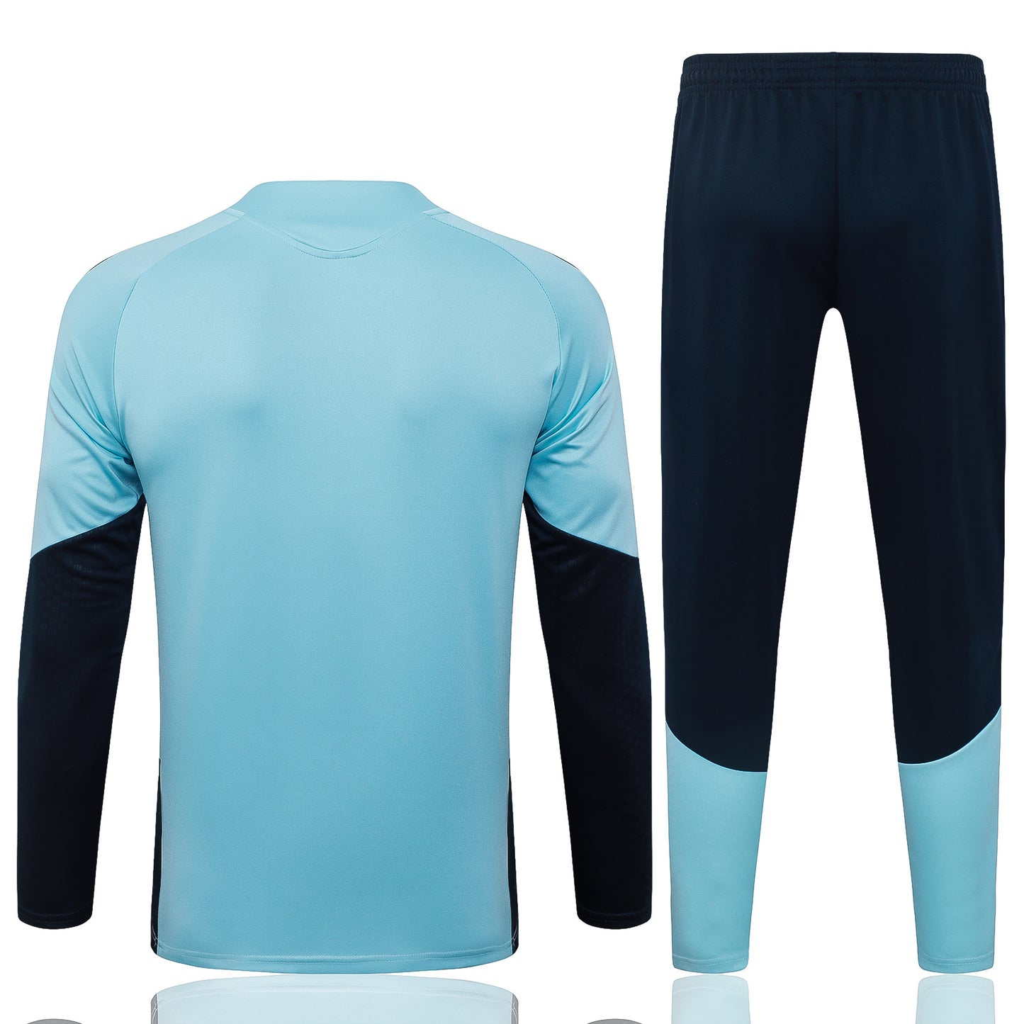Argentina 1/4 Zip Tracksuit Set - Light Blue/Navy