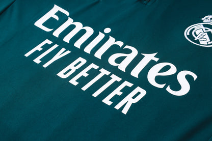 Real Madrid 1/4 Zip Tracksuit Set - Away