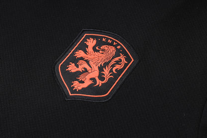 Netherlands Training Kit  - Black/Orange