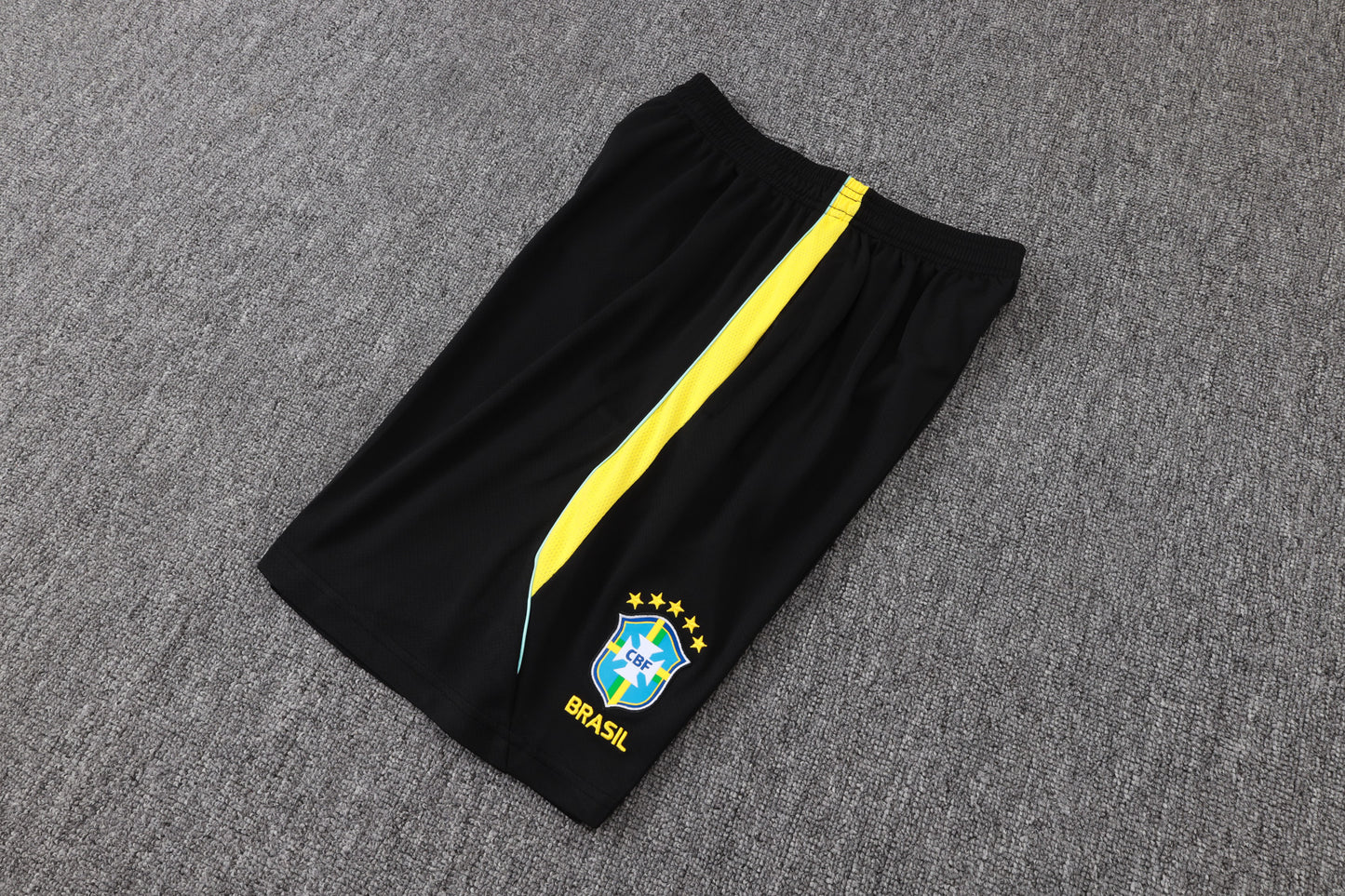 Brazil Sleeveless Training Kit - Black/Yellow Jordan