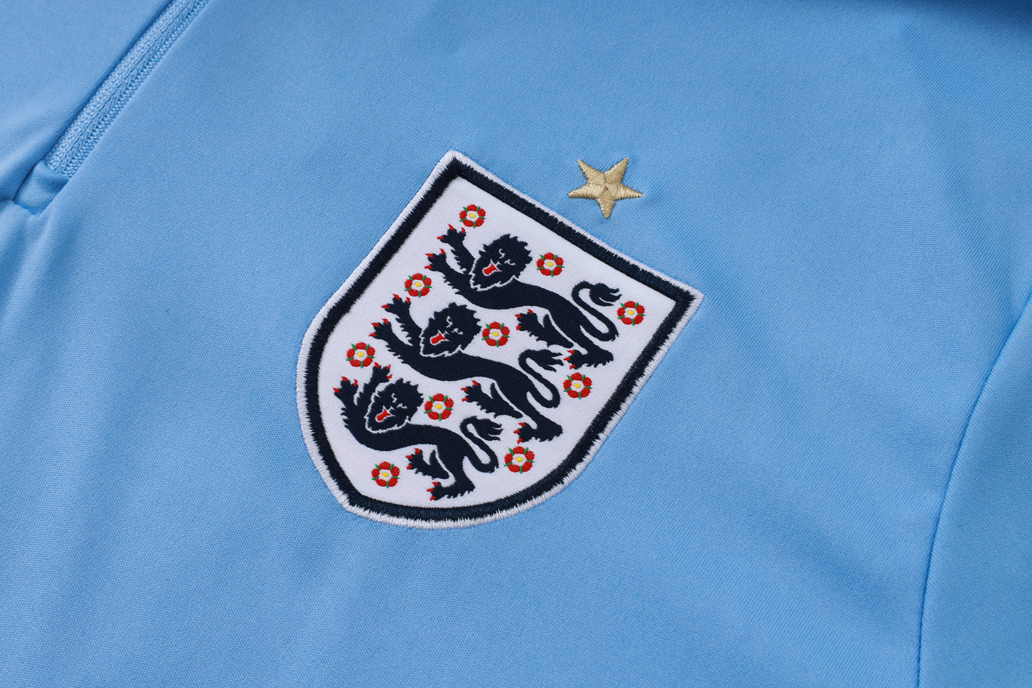 England 1/4 Zip Tracksuit Set - Light Blue/Navy