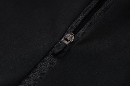 Netherlands 1/4 Zip Tracksuit Set - Black/Orange